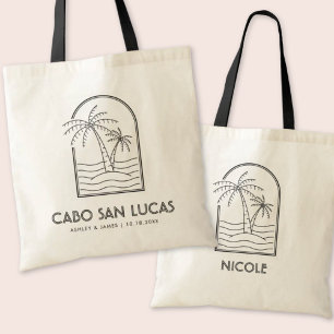 Personalised Cabo Wedding Welcome Tote Bag