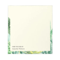 Personalised Cacti Plants Chic Greenery Watercolor