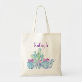 Personalised Cactus Succulent Tote Bag