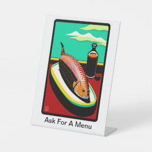 Personalised Café Menu - Plastic Pedestal Sign