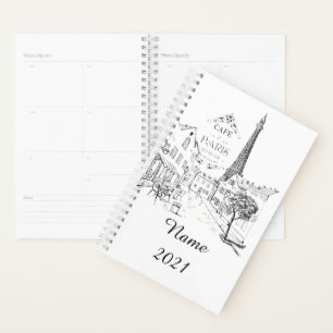 Personalised Cafe Paris Planner