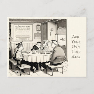 Personalised Café Postcard