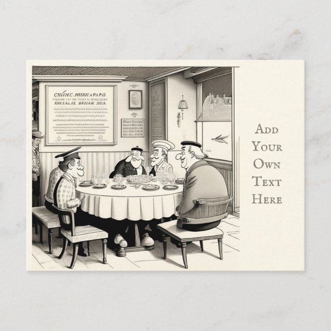 Personalised Café Postcard (Front)