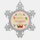 Personalised Cajun Baby Girl First Christmas