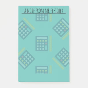Personalised Calculators Math Post-it Notes