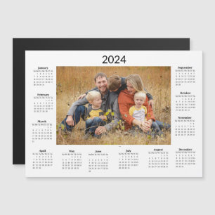 Personalised Calendar 2024 Magnet