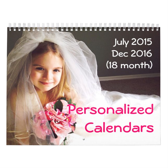 Personalised Calendars 2015-2016 18 Month Calendar (Cover)
