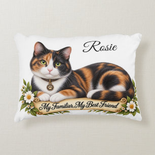 Personalised Calico Cat My Best Friend Snuggle Decorative Cushion