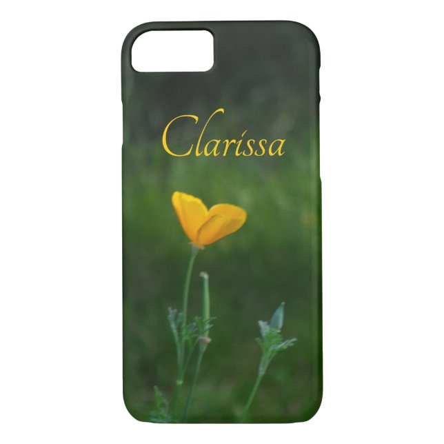 Personalised California Poppy Case-Mate iPhone Case (Back)