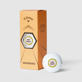 Personalised Callaway Golf Warbird Golf Balls