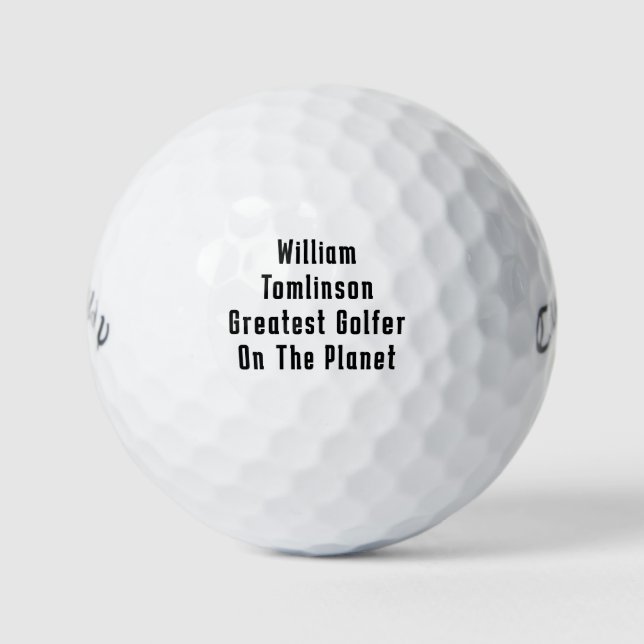 Personalised Callaway Warbird Golf Balls (Front)