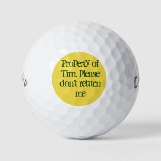 Personalised Callaway Warbird Golf Balls