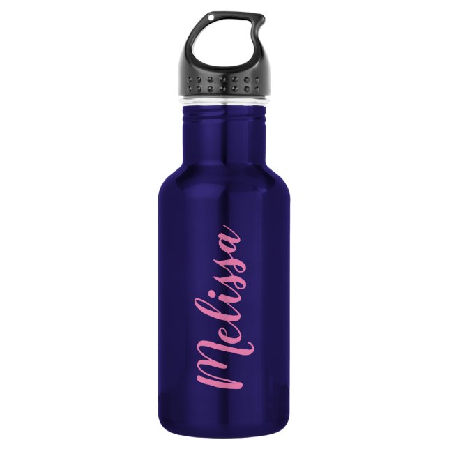 Personalised Calligraphy Name Design 532 Ml Water Bottle (Front)