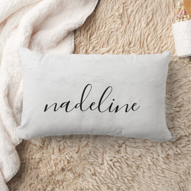 Personalised Calligraphy Name Lumbar Cushion (Blanket)