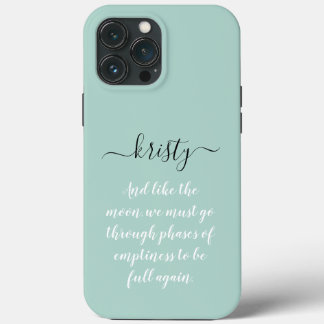 Personalised, calligraphy name, pastel iPhone 13 pro max case