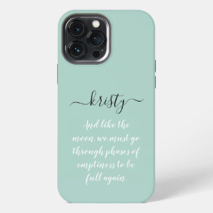 Personalised, calligraphy name, pastel iPhone 13 pro max case