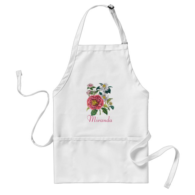 Personalised Camellias Apron (Front)