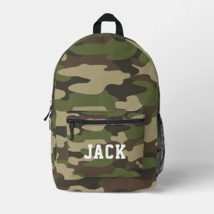 Personalised Camouflage Adventure Gear Backpack