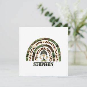 Personalised Camouflage Rainbow Design