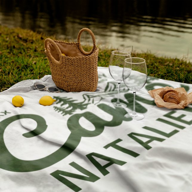 Personalised Camp Bach Bachelorette Party Custom Fleece Blanket (Creator Uploaded)