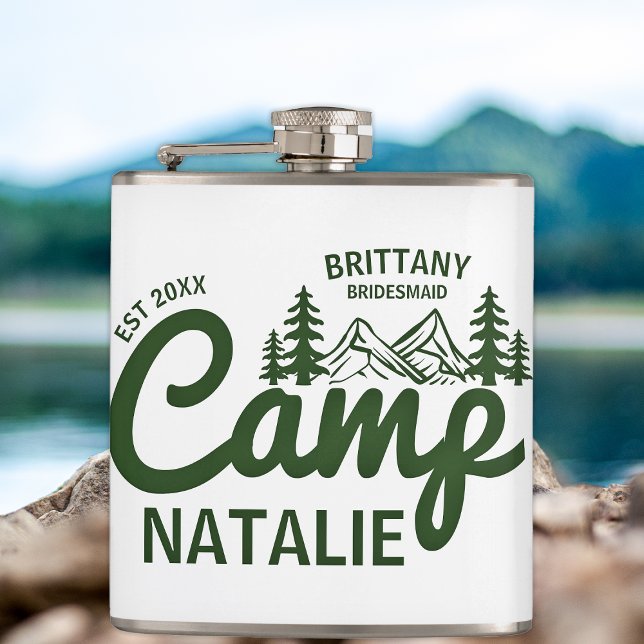 Personalised Camp Bach Bachelorette Party Custom Hip Flask (Creator Uploaded)