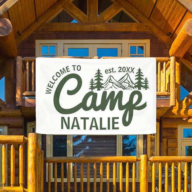 Personalised Camp Bachelorette Party Cool Welcome Banner (Creator Uploaded)