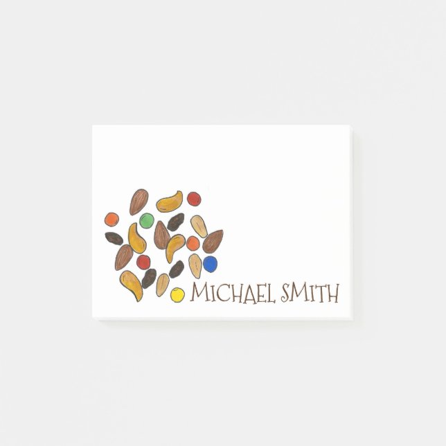Personalised Camp Camping Trail Mix Post Its Post-it Notes (Front)