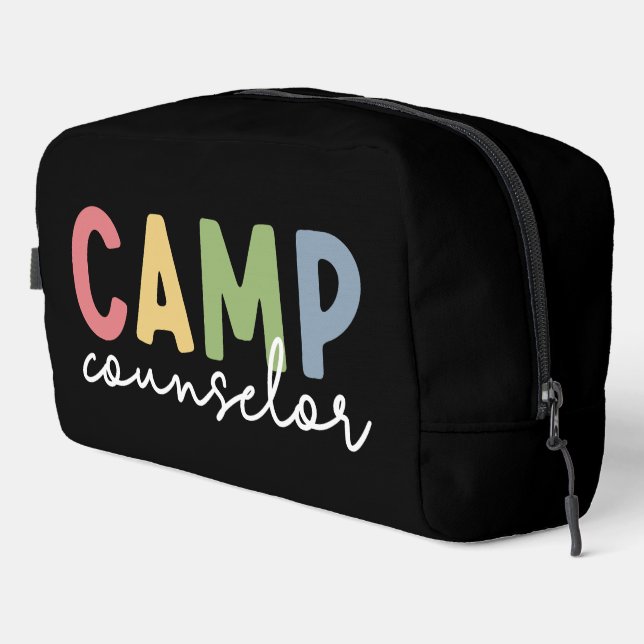 Personalised Camp Counsellor Gifts Dopp Kit (Right Corner)