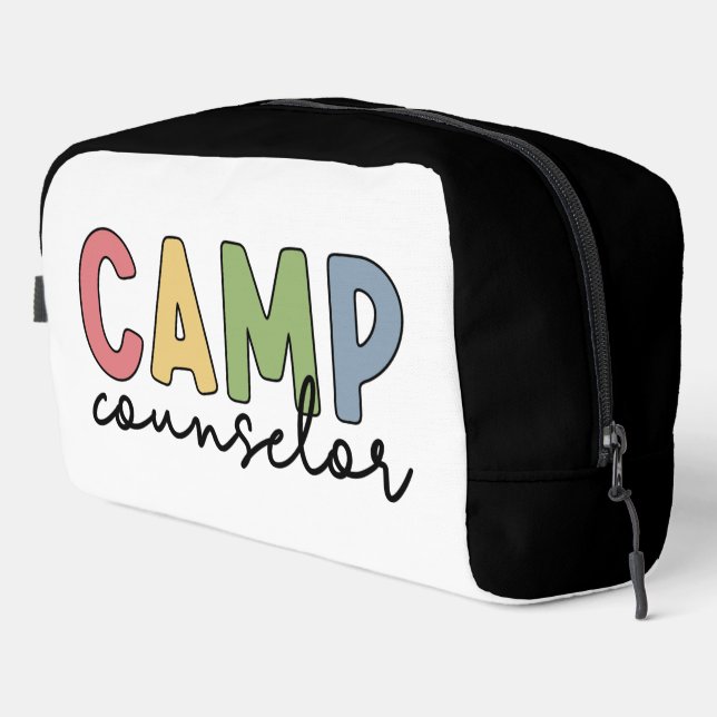 Personalised Camp Counsellor Gifts Dopp Kit (Right Corner)
