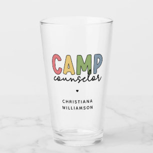 Personalised Camp Counsellor Gifts Glass