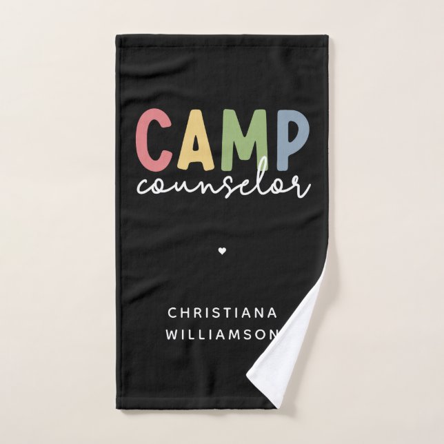 Personalised Camp Counsellor Gifts Hand Towel (Hand Towel)