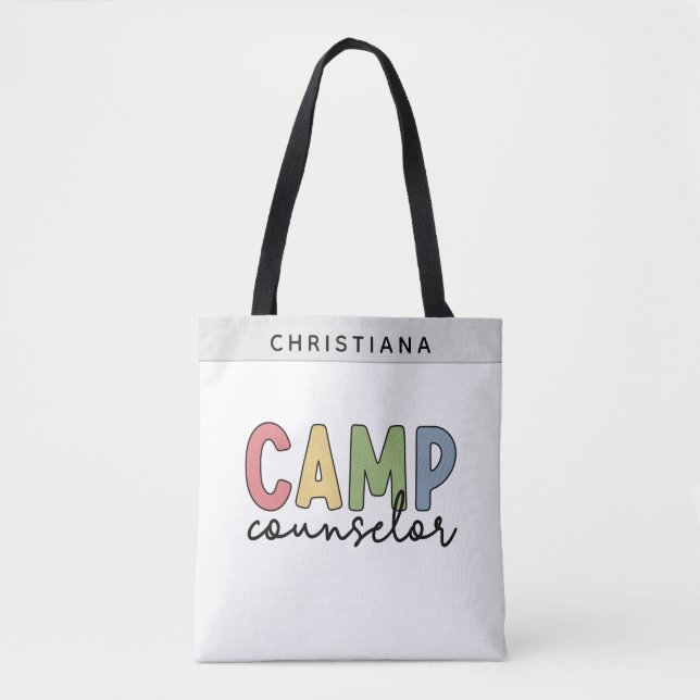 Personalised Camp Counsellor Gifts Tote Bag (Front)