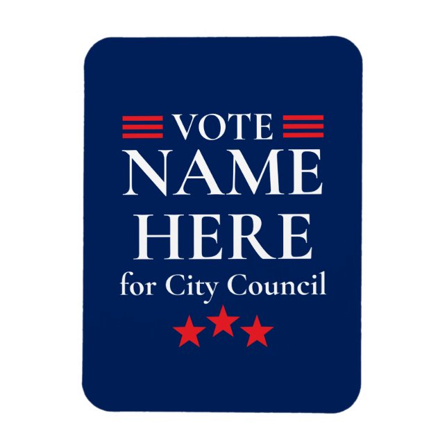 Personalised Campaign Election Magnet (Vertical)