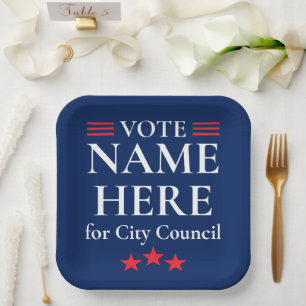 Personalised Campaign Election Paper Plate