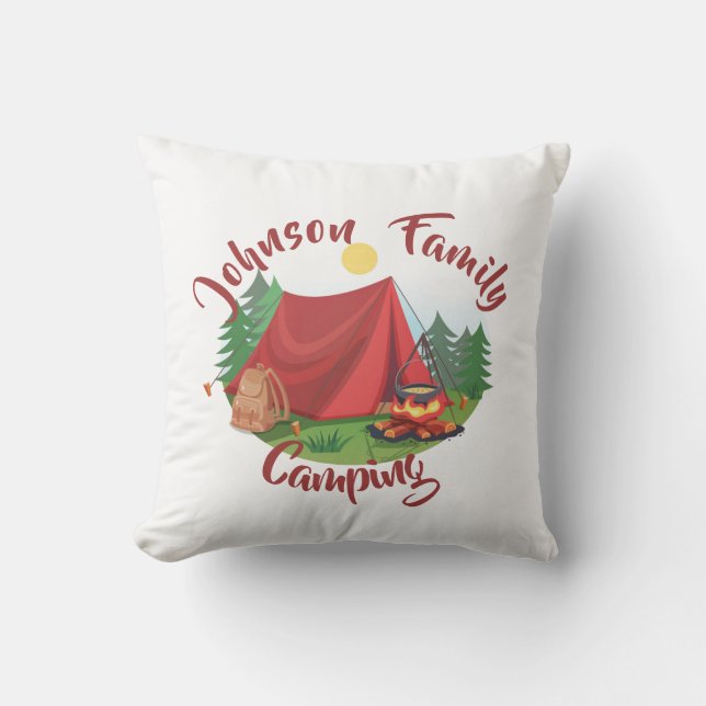 Personalised camping  cushion (Front)