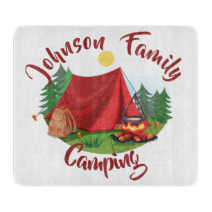 Personalised camping  cutting board