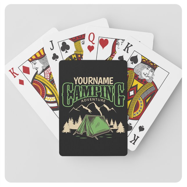 Personalised Camping Family Camp Trip Adventure   Playing Cards (Creator Uploaded)