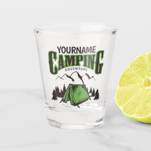 Personalised Camping Family Camp Trip Adventure Shot Glass