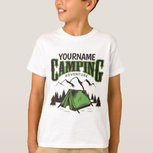 Personalised Camping Family Camp Trip Adventure  T-Shirt