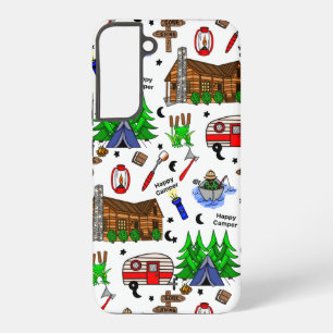 Personalised Camping Themed  Happy Camper    Samsung Galaxy Case