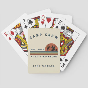Personalised Camping Weekend Bachelor Party Playing Cards