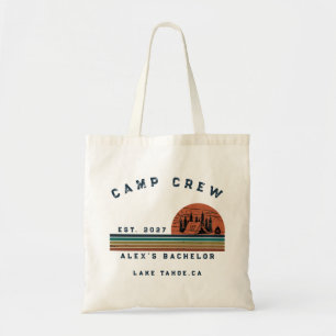 Personalised Camping Weekend Bachelor Party Tote Bag