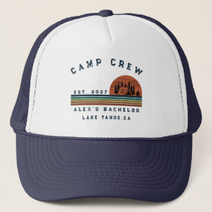 Personalised Camping Weekend Bachelor Party Trucker Hat