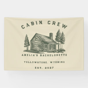 Personalised Camping Weekend Bachelorette Party Banner