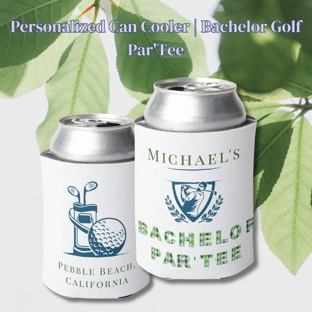 Personalised Can Cooler | Bachelor Golf Par'Tee (Creator Uploaded)