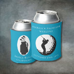 Personalised Can Cooler | Bachelor Golf Weekend<br><div class="desc">Personalised Can Cooler | Bachelor Golf Weekend Personalised Can Coolers are the perfect keepsakes for your friends to remember your special day. Cheers to a fun and memorable bachelor party! Add your custom wording to this design by using the "Edit this design template" boxes on the right hand side of...</div>