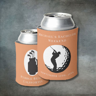 Personalised Can Cooler Bachelor Golf Weekend