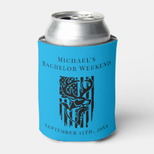 Personalised Can Cooler   Bachelor Hunting Weekend