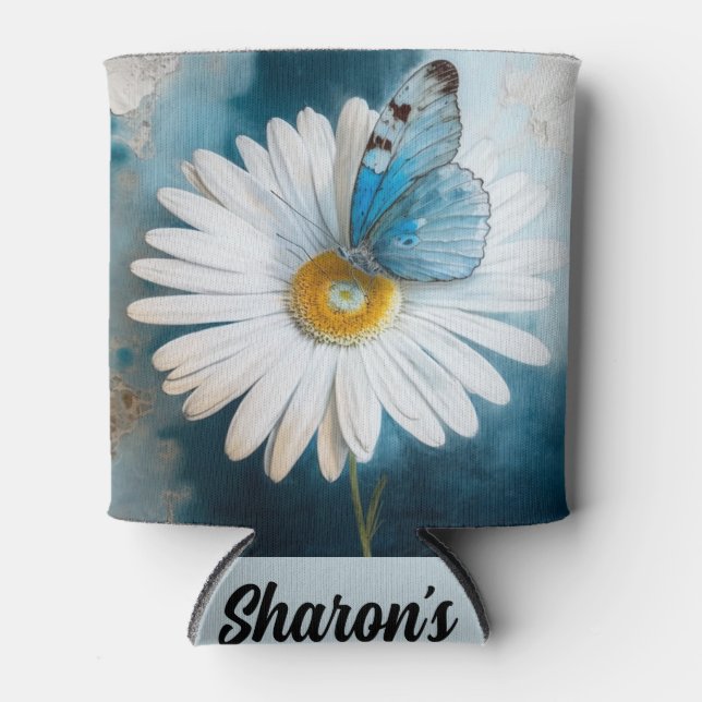 Personalised Can Cooler - Butterfly (Front)