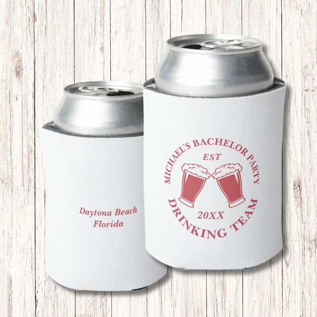Personalised Can Cooler | Drinking Team Bachelor (Creator Uploaded)